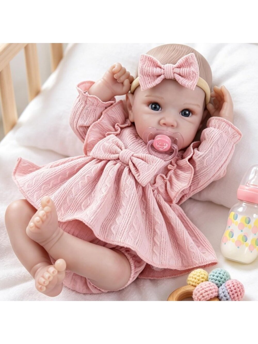 20in Lifelike Reborn Baby Doll Girl Handcrafted Soft Body Newborn